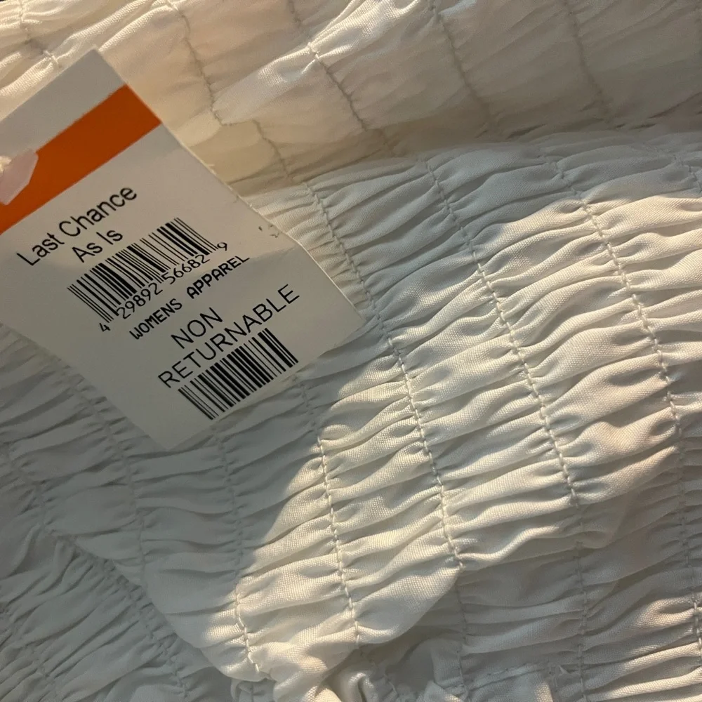 Open Edit Puff Sleeve Smocked Top Size small NWT - Picture 8 of 10